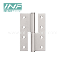 Fabricante de hardware 120 × 80 × 3 Bisagras de puerta de madera resistentes al por mayor Bisagra L&R de acero inoxidable 