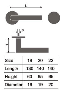 juego de cerradura de manija de puerta